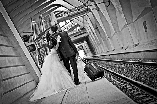 Photo mariage gare de Lyon